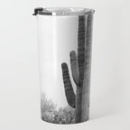 Desert Cactus BW Travel Mug Gallery Image 3