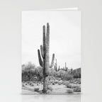 Desert Cactus BW Stationery Card Gallery Image 2