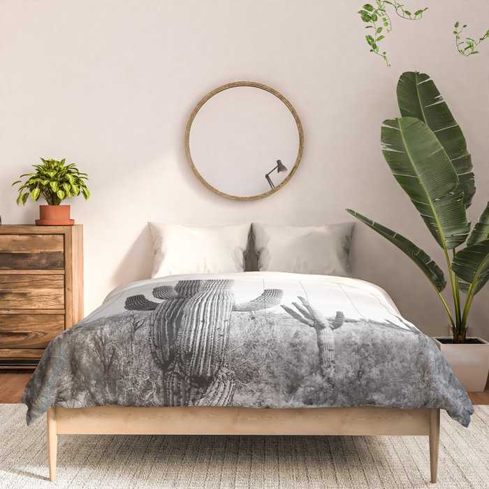 Desert Cactus BW Comforter Gallery Image 3