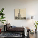 Desert Cactus BW Wood Wall Art Gallery Image 2