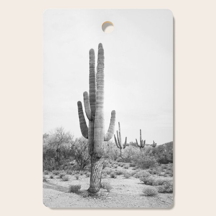 Desert Cactus BW Cutting Board Gallery Image 1