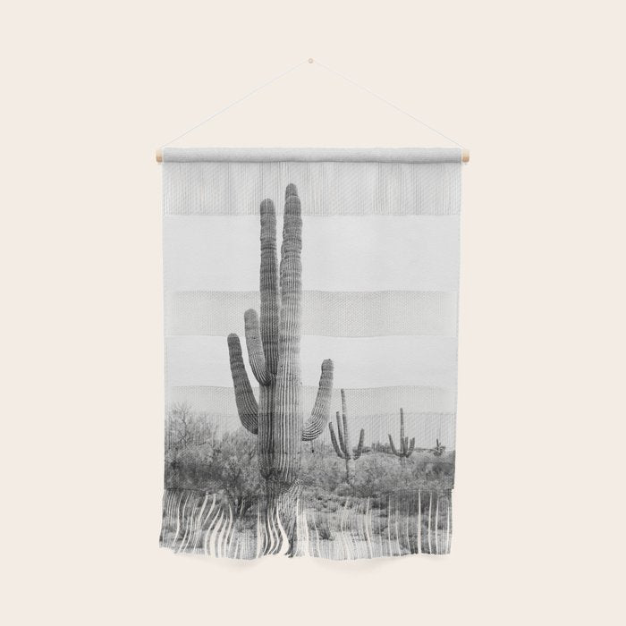 Desert Cactus BW Wall Hanging Gallery Image 1