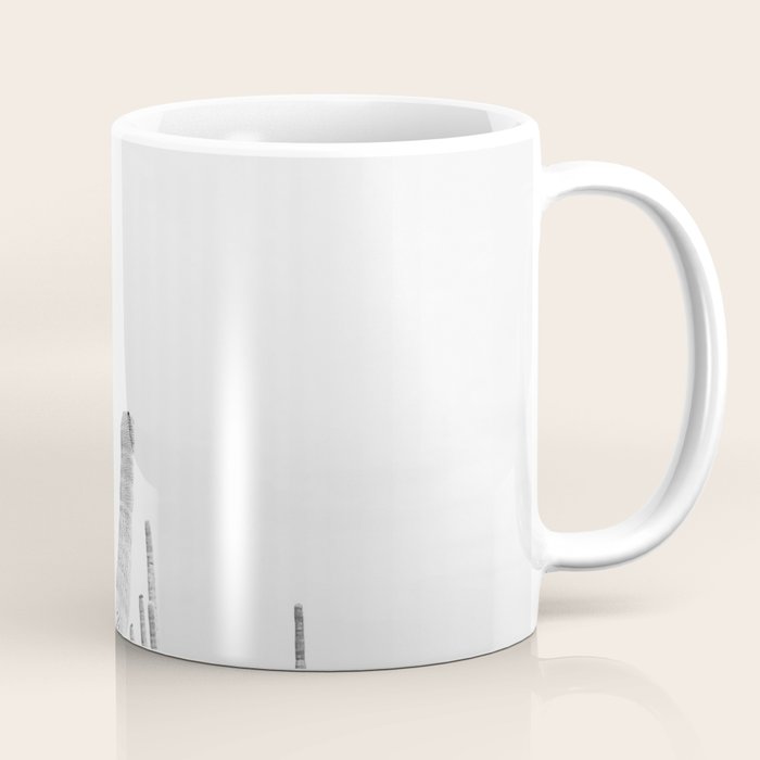 Desert Cactus BW Coffee Mug Gallery Image 1