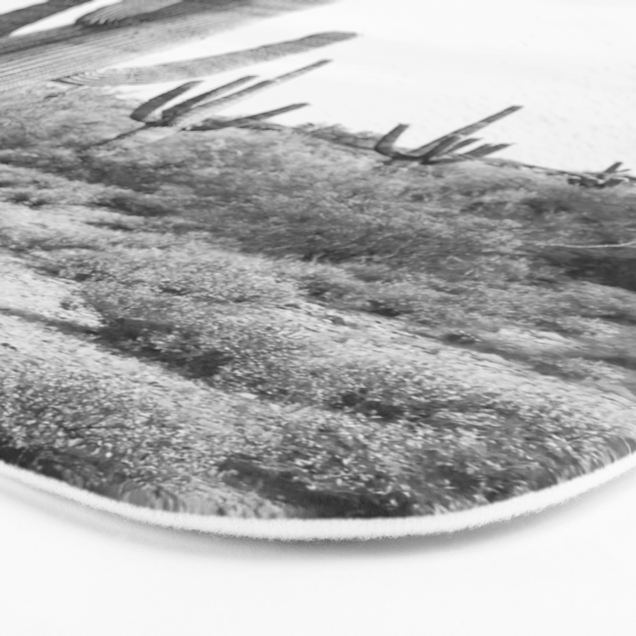Desert Cactus BW Bath Mat Gallery Image 3