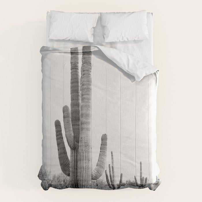 Desert Cactus BW Comforter Gallery Image 6