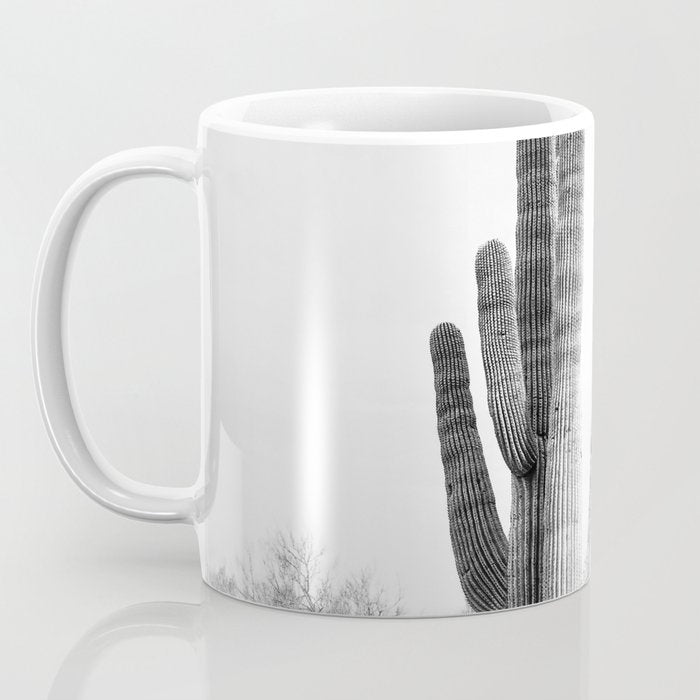 Desert Cactus BW Coffee Mug Gallery Image 3