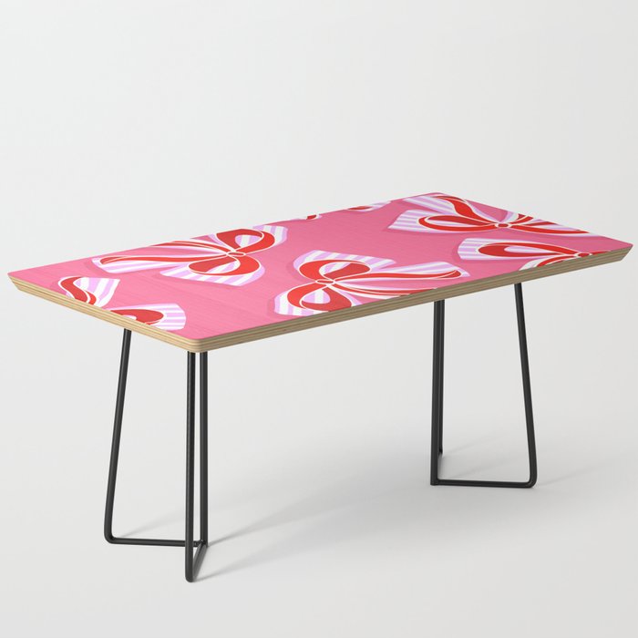 Ditsy Kitsch Ribbons and bows 2. Watermelon Pink and Red Coffee Table Gallery Image 1