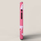 Ditsy Kitsch Ribbons and bows 2. Watermelon Pink and Red iPhone Case Gallery Image 2