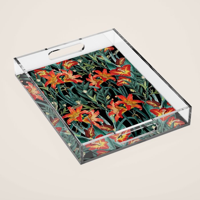 Botanical Night Garden Acrylic Tray Gallery Image 1
