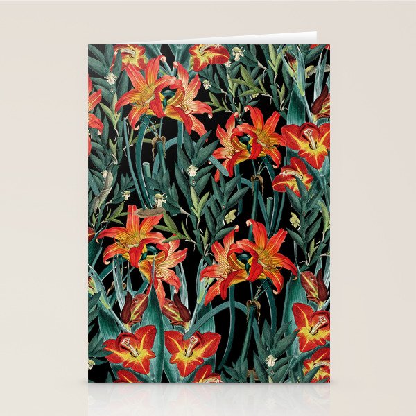 Botanical Night Garden Stationery Card Gallery Image 2