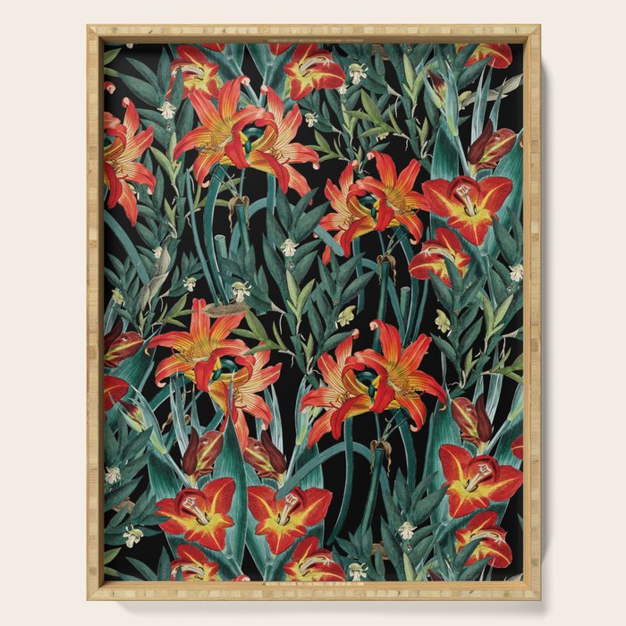 Botanical Night Garden Serving Tray Gallery Image 1