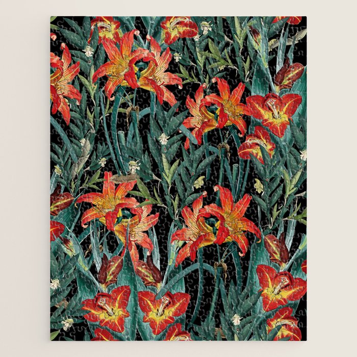 Botanical Night Garden Jigsaw Puzzle Gallery Image 1