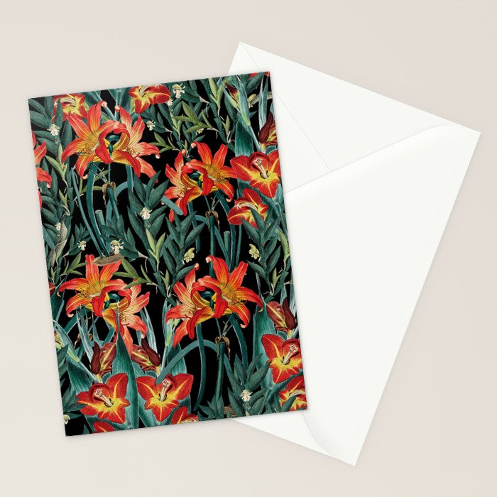 Botanical Night Garden Stationery Card Gallery Image 2