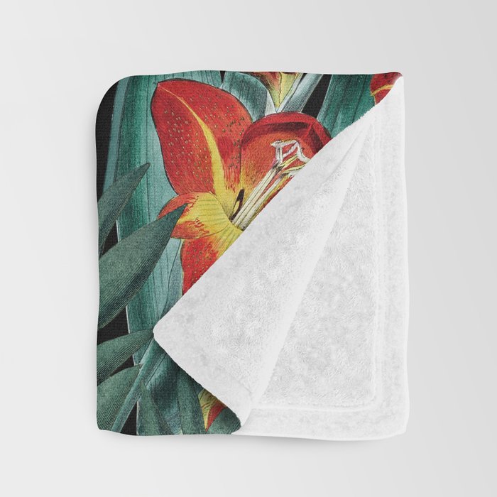 Botanical Night Garden Throw Blanket Gallery Image 3