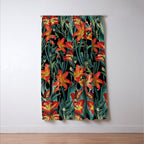 Botanical Night Garden Window Curtain Gallery Image 3