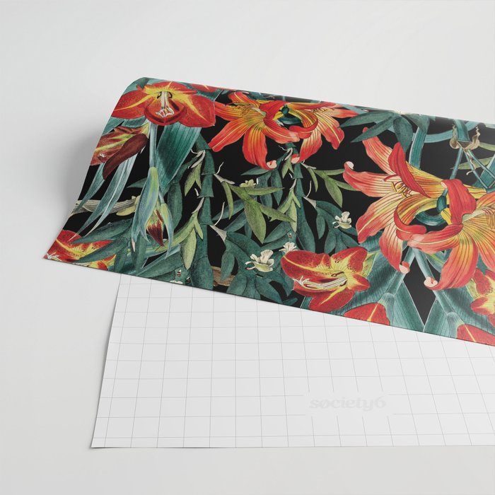 Botanical Night Garden Wrapping Paper Gallery Image 2