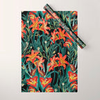 Botanical Night Garden Wrapping Paper Gallery Image 1