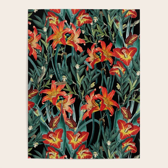 Botanical Night Garden Poster Gallery Image 4