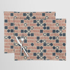 Red & Blue Hand-drawn Pattern #1 Placemat Gallery Image 1
