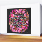 Always Remember - Pink & Charcoal Palette Wall Mural Gallery Image 2