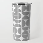 Mid Century Modern Geometric 04 Grey Travel Mug Gallery Image 1