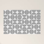 Mid Century Modern Geometric 04 Grey Welcome Mat Gallery Image 1