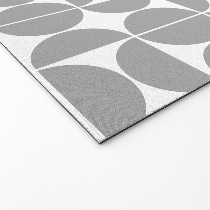 Mid Century Modern Geometric 04 Grey Welcome Mat Gallery Image 2