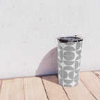 Mid Century Modern Geometric 04 Grey Travel Mug Gallery Image 4