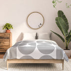 Mid Century Modern Geometric 04 Grey Comforter Gallery Image 3