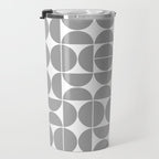 Mid Century Modern Geometric 04 Grey Travel Mug Gallery Image 3