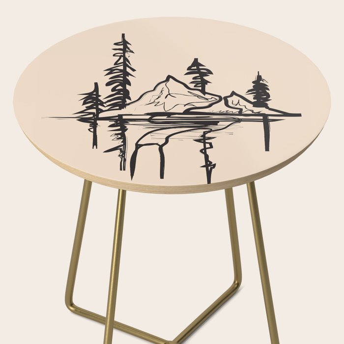 Abstract Landscape II Side Table Gallery Image 2