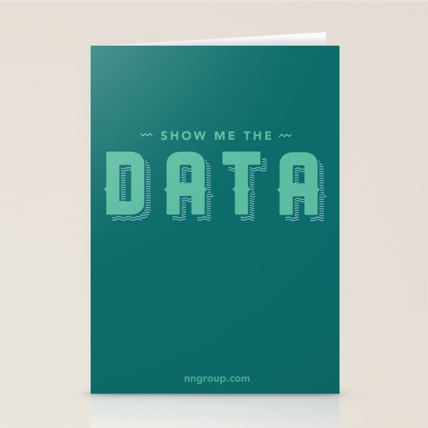 Show Me The Data Stationery Card Gallery Image 2