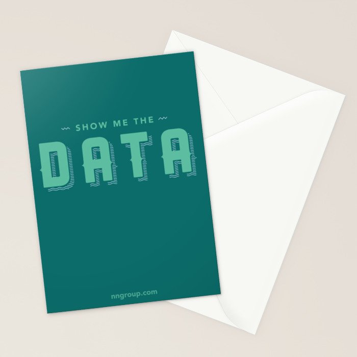 Show Me The Data Stationery Card Gallery Image 2