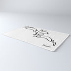 Picasso - Rabbits Line Drawing, Animals Sketch Rug Gallery Image 3