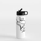 Picasso - Rabbits Line Drawing, Animals Sketch Water Bottle Gallery Image 1