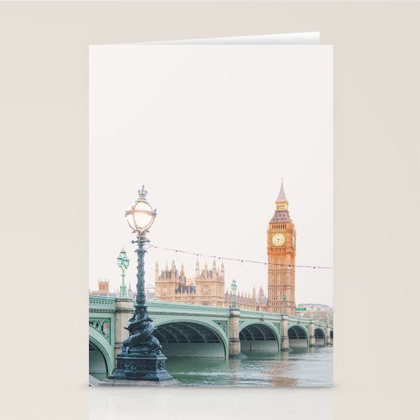 Thames Sunrise - London England Travel Photography Stationery Card Gallery Image 1