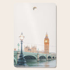 Thames Sunrise - London England Travel Photography Cutting Board Gallery Image 1