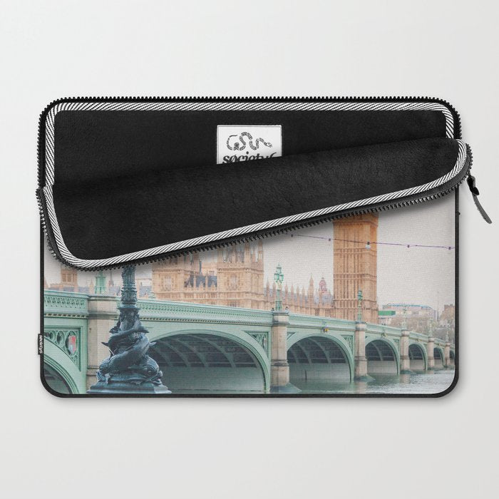Thames Sunrise - London England Travel Photography Laptop Sleeve Gallery Image 2