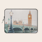 Thames Sunrise - London England Travel Photography Laptop Sleeve Gallery Image 1