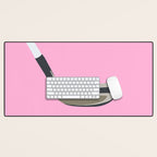 Golf Pink Desk Mat Gallery Image 1