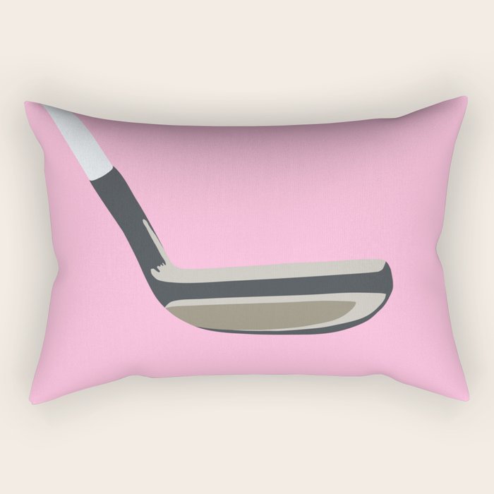 Golf Pink Rectangular Pillow Gallery Image 2