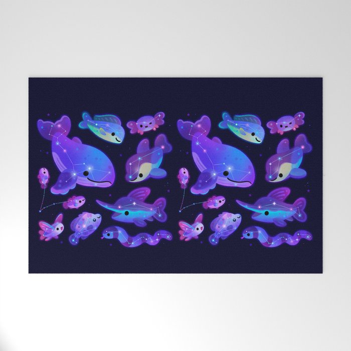 Ocean constellations Welcome Mat Gallery Image 1