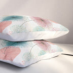 Abstract Dandelion Print in Retro Colors Pillow Sham Gallery Image 3