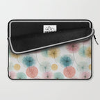 Abstract Dandelion Print in Retro Colors Laptop Sleeve Gallery Image 2