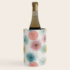 Abstract Dandelion Print in Retro Colors Wine Chiller Gallery Image 3