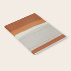 Burnt Orange Navy Abstract Shapes Notebook Gallery Image 2