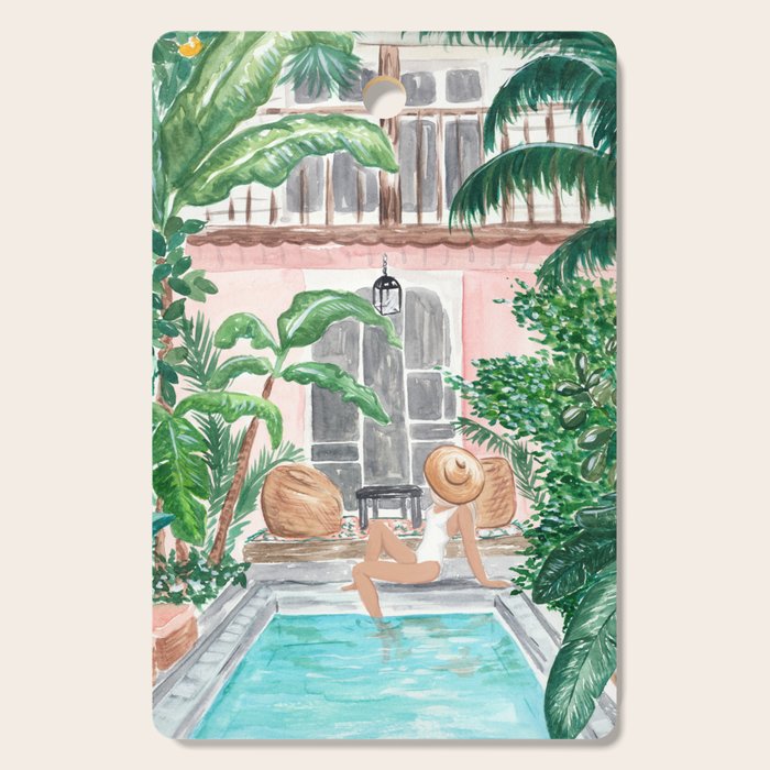 Moroccan Dream - Blonde Hair (Other Hair & Skin Tones Available) Cutting Board Gallery Image 1