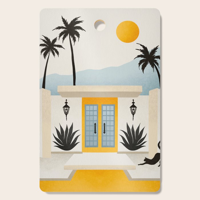Palm Springs Home â Yellow & Blue Cutting Board Gallery Image 1