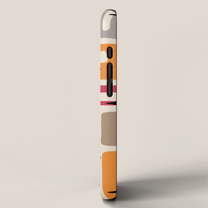 Retro Mid Century Modern Abstract iPhone Case Gallery Image 2