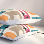 Retro Mid Century Modern Abstract Pillow Sham Gallery Image 3